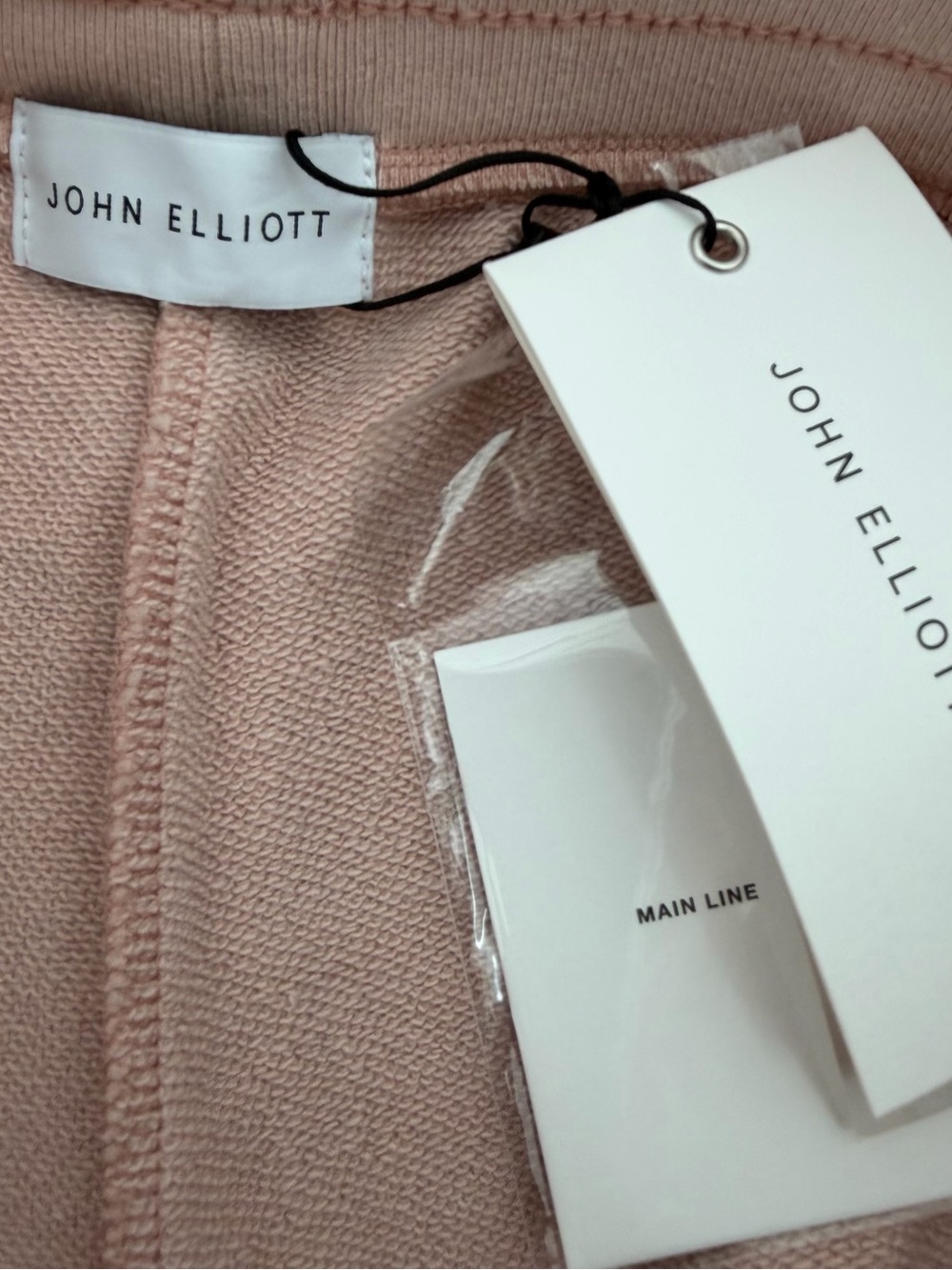 John Elliott Mainline Pink Sweatpants Jogger Pants Drawstring Premium Fleece NWT - Picture 10 of 11